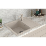 Мойка ML-GMS03 СТАНДАРТ с крылом, бежевый (328), 605*495*190мм