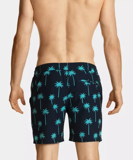 Пляжные шорты мужские Atlantic KMB-205, темно-синие