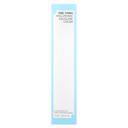 One Thing, Крем с гиалуроновой кислотой и скваланом, 70 мл (2,36 жидк. Унции)