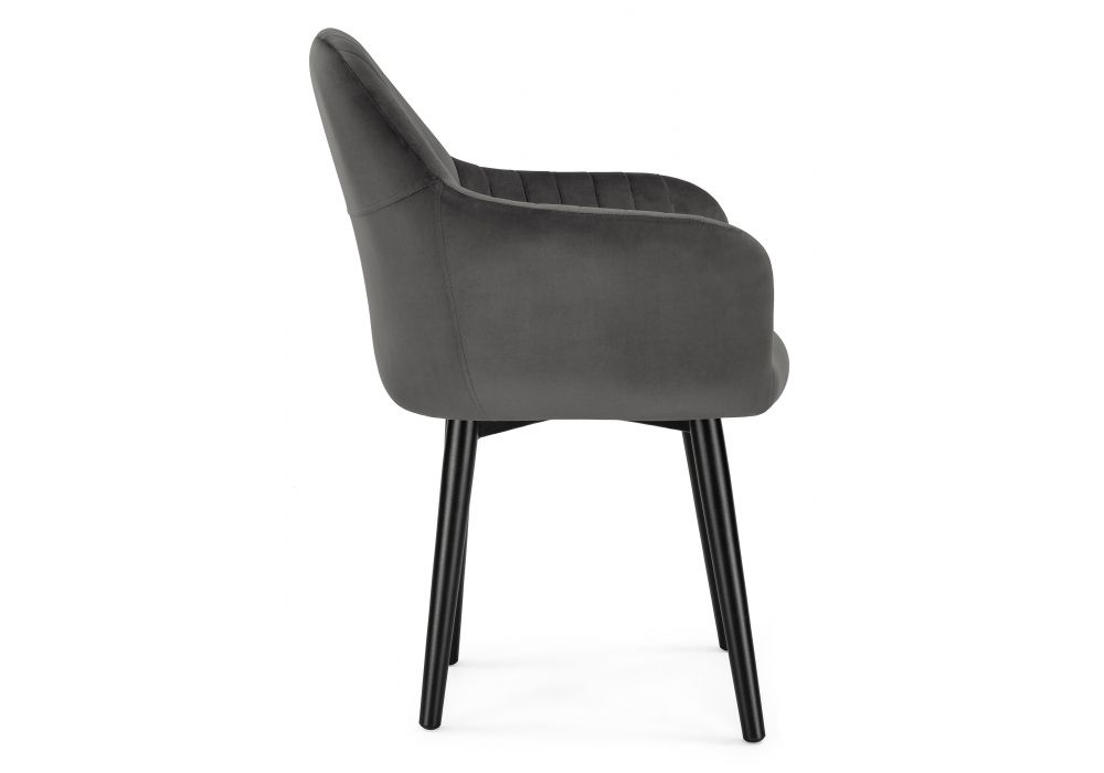 Кресло Бри серое / черное