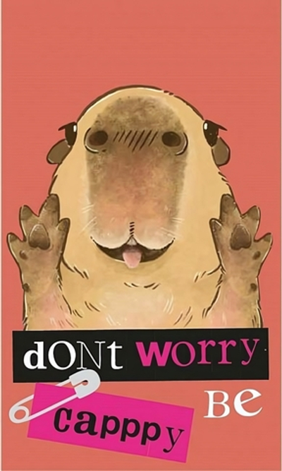 Блокнот А7 40л. клетка "Капибара" на скрепке, блок-офсет, целлюлозный картон 200 гр/м2е (Центрум)