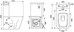 Унитаз Timo SOLI TK-301 компакт, безободковый