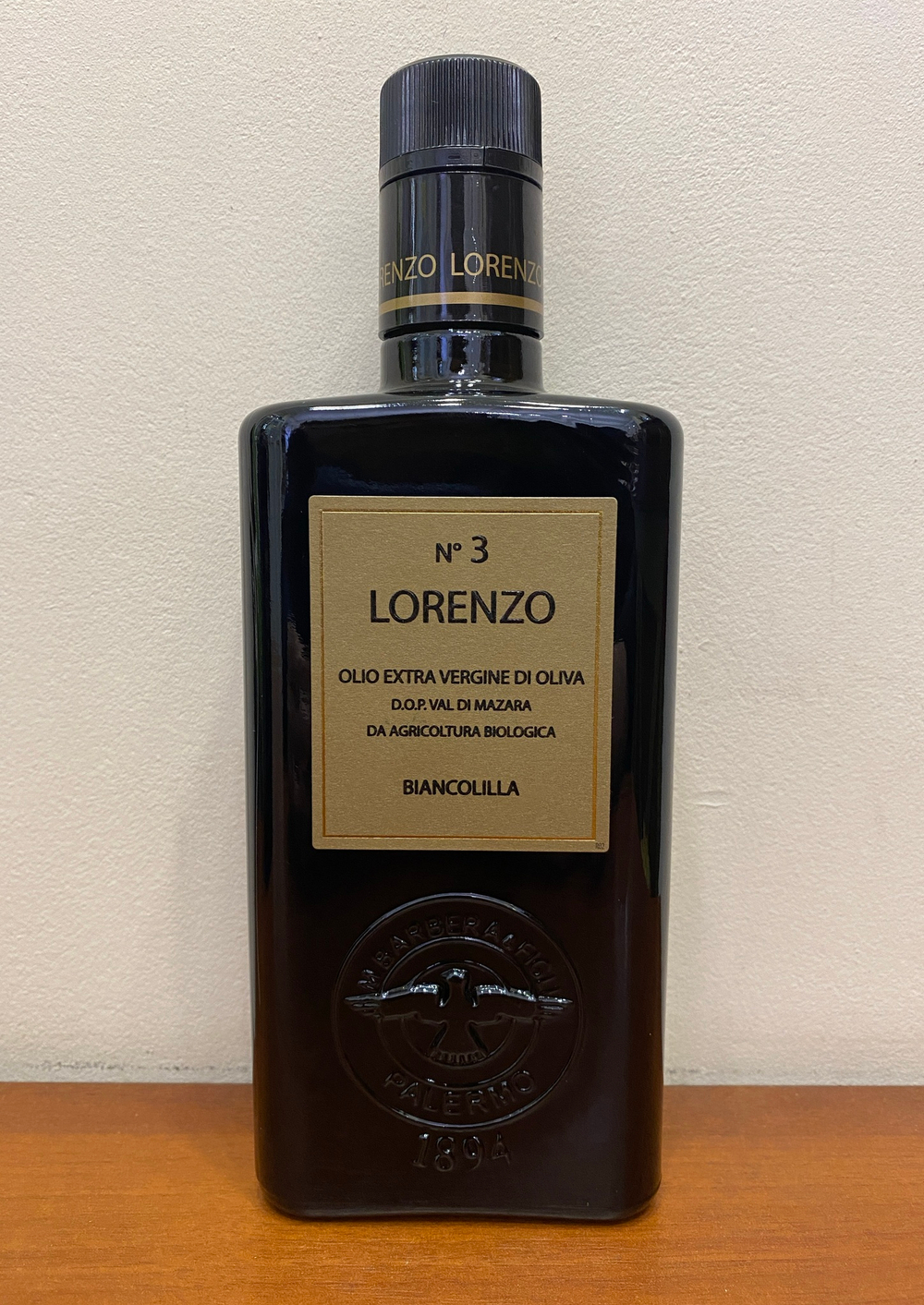 Оливковое масло BARBERA Lorenzo №3 D.O.P. "Val di Mazara" Extra Virgin Bio, 500 мл, Италия, Сицилия