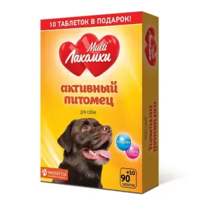 Лакомство MultiЛакомки Активный питомец для собак, 100 таб.