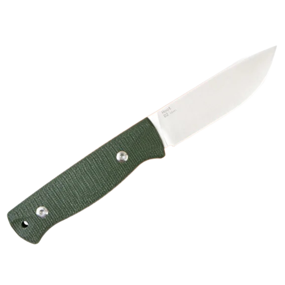 Нож HOT Knife HOOT Green (D2, Green Micarta, Kydex)