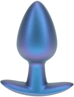 Shots Media Metallic Bl M - Анальная пробка из силикона