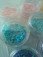 Набор глиттера в баночках "Сердечки"