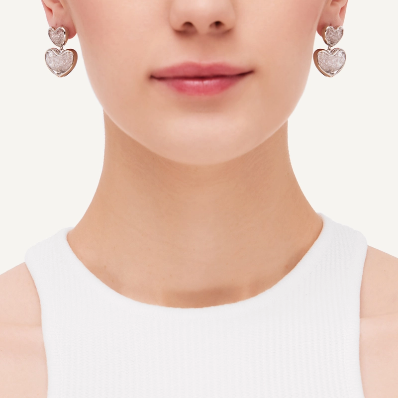 Серьги Яркое Сердце – Серебро