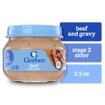 Gerber, 2nd Foods®, говядина с подливой для малышей, умеющих сидеть, 71 г (2,5 унции)