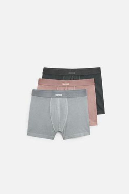 ZARA НАБОР ИЗ ТРЕХ ТРУСОВ-БОКСЕРОВ, РАЗНОЦВЕТНЫЙ