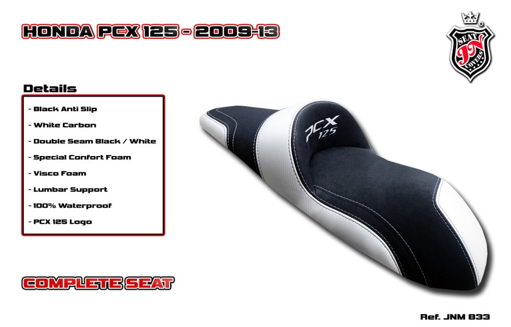Honda PCX 125 2009-2013 JN-Europe полное сиденье Комфорт Вискоза (JN+Visco)