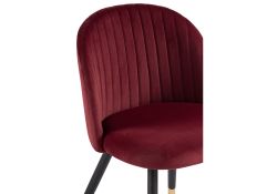 Стул на металлокаркасе Gabi wine red / black