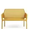 Уличный пластиковый диван Net Bench горчичный