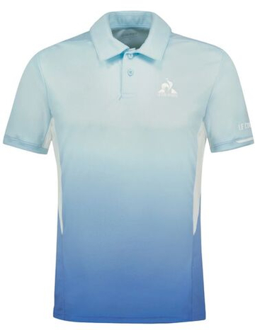 Мужское теннисное поло Le Coq Sportif Tennis Performance - небесный