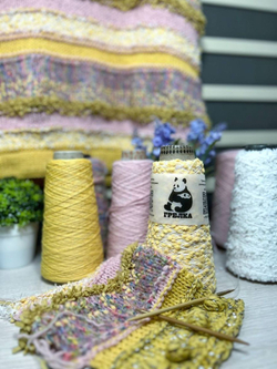 Мимоза набор пряжи и описание на Жилет оверсайз до 54+