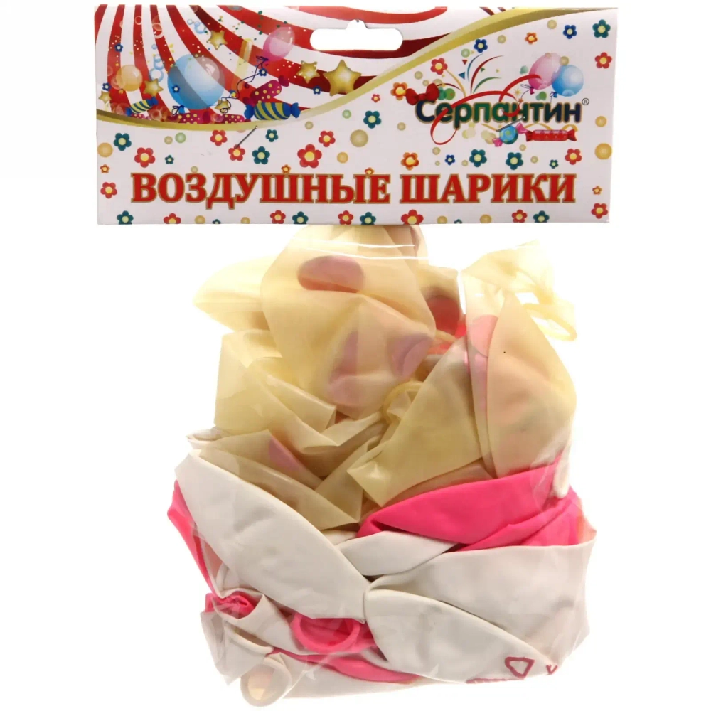 Воздушные шары 25 шт, 12»/25см «Розовая нежность»