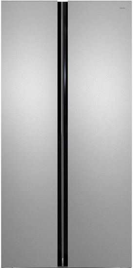 Холодильник Ginzzu NFK-462 нержавеющая сталь