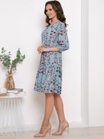 Платье Мишель (шифон, бирюза) Diolche (Акция)