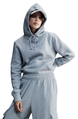 Женская теннисная куртка Nike Sportwear Phoenix Fleece - dark grey heather/sail