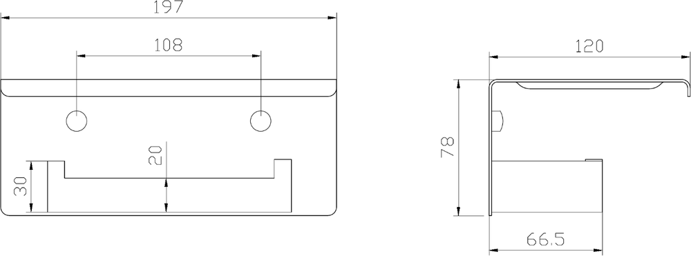 Держатель для туалетной бумаги STWORKI Готланд S13345BK настенный, матовый черный, с полкой