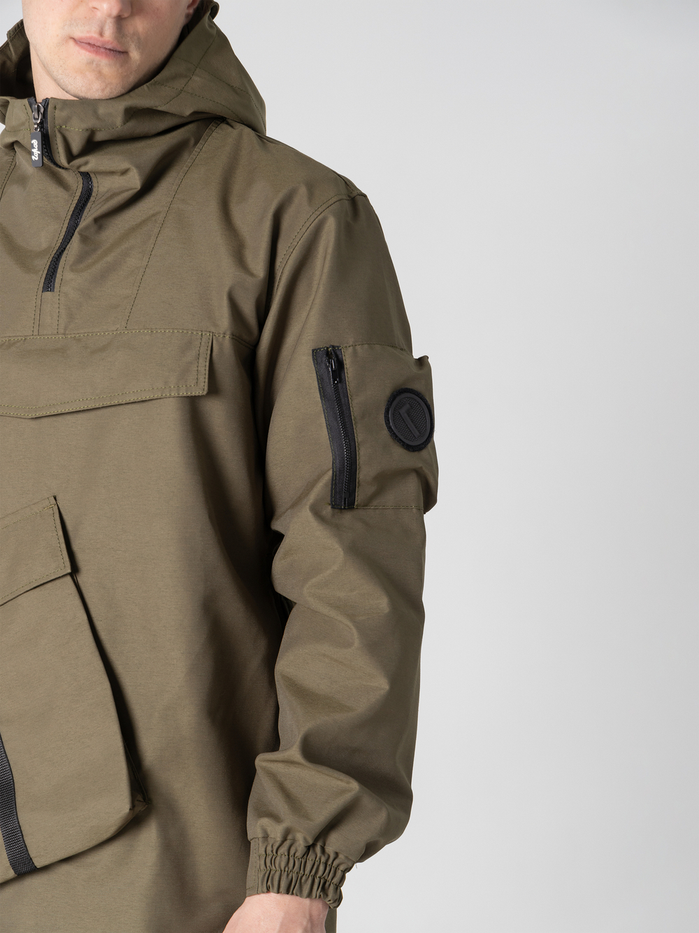 Анорак с накладным карманом Город Горький хаки