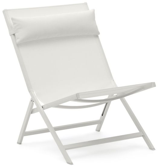 Canutells Складное кресло из алюминия со светло-серой отделкой