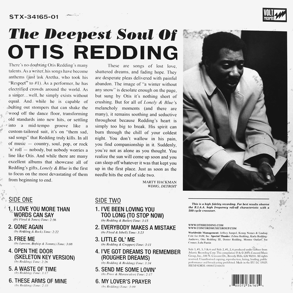 Otis Redding / Lonely & Blue: The Deepest Soul Of Otis Redding (LP)