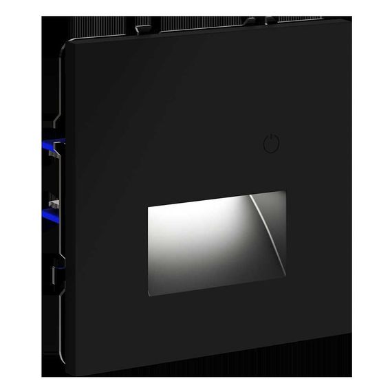 Подсветка светодиодная встраиваемая Voltum S70 с датчиком, (черный матовый) VLS070708