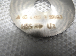 Фреза отрезная дисковая по металлу 63х0.5х16мм. z=126 HSS (PILANA) Чехословакия без фаски без шпонки