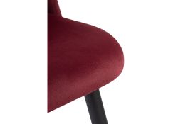Стул на металлокаркасе Gabi wine red / black