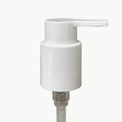 Дозатор для КРЕМА 24 белый гладкий с длинным носиком и фиксатором