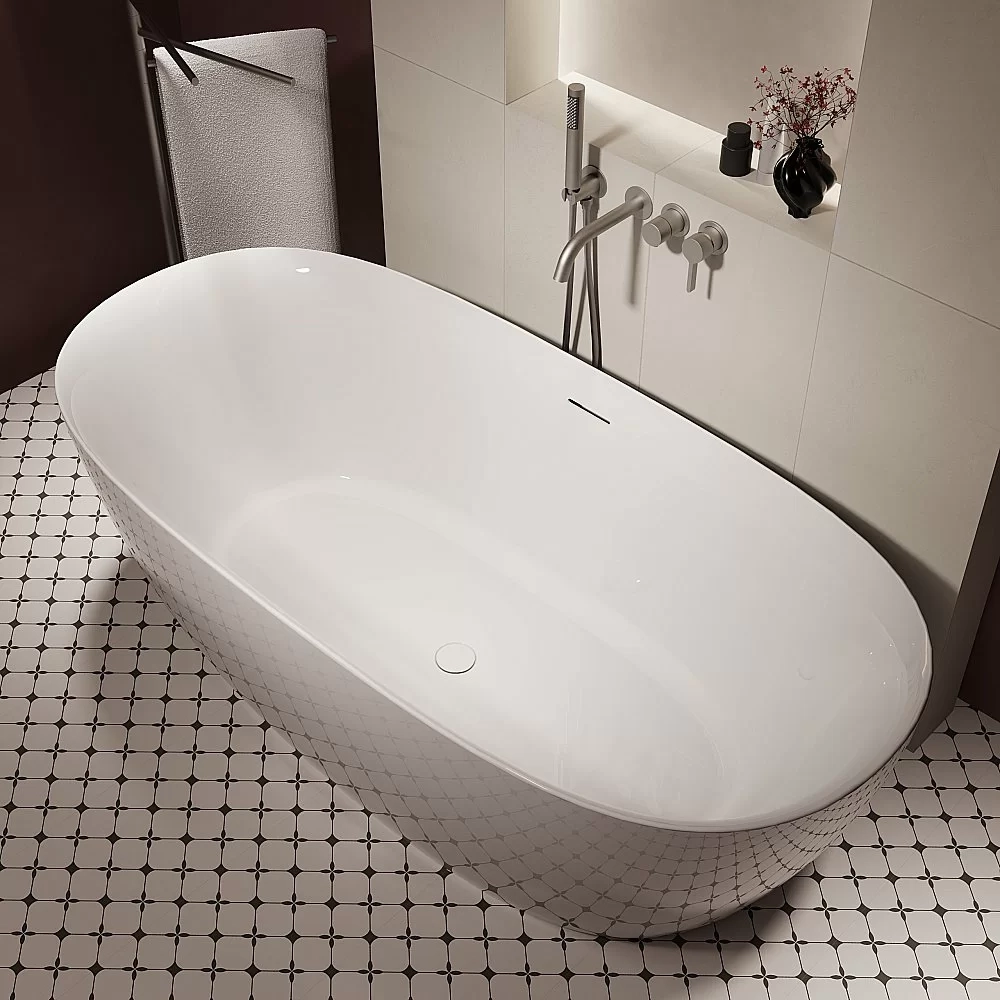 Ванна акриловая Vincea VBT-708-1600, 160x80 белый