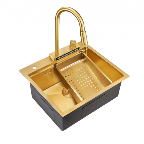 Мойка для кухни Milacio Denia 57 Steel MC.77408 золото