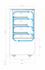 Кондитерская витрина Carboma KC70 VM 0,6-1 LIGHT (версия 2.0) (9005-0109) (Cube 2)
