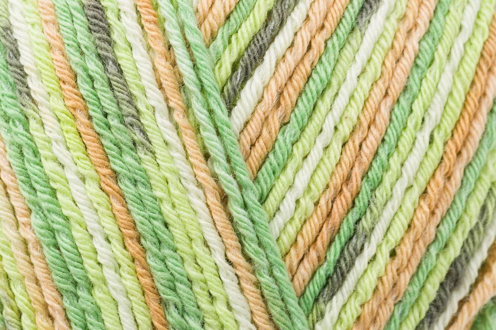 Пряжа Regia Cotton Color (02418/Киви), 72% хлопок, 18% полиамид, 10% полиэстер, 100г/420м