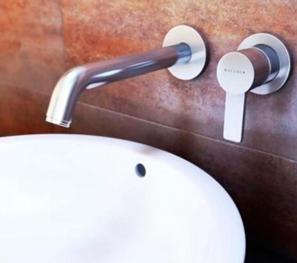 Смеситель для раковины Kludi Zenta внешняя монтажная часть, излив 220 мм, хром (382450575)