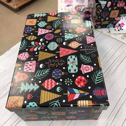 Коробка подарочная 21 х 14 х 9 , новогодние украшения