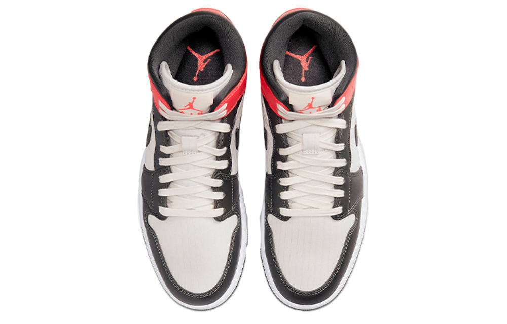 Jordan 1 Mid Newsprint Light Orewood Brown Women's