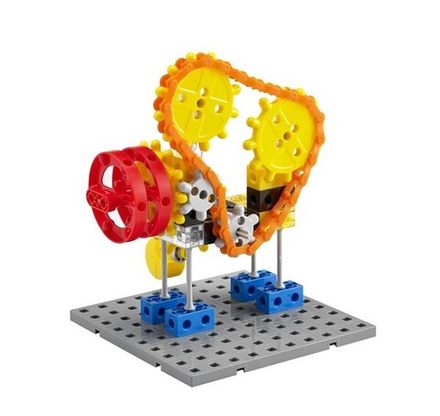 Занимательные шестеренки «Механизмы». (181 деталь). Набор конструкторский.