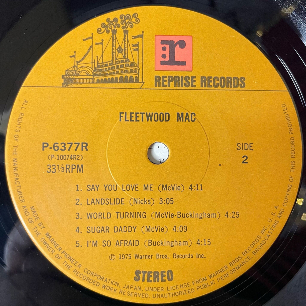 Винтажная виниловая пластинка LP Fleetwood Mac (Japan 1980) (No Obi) Say You Love Me