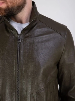 Куртка кожаная из натуральной кожи демисезон