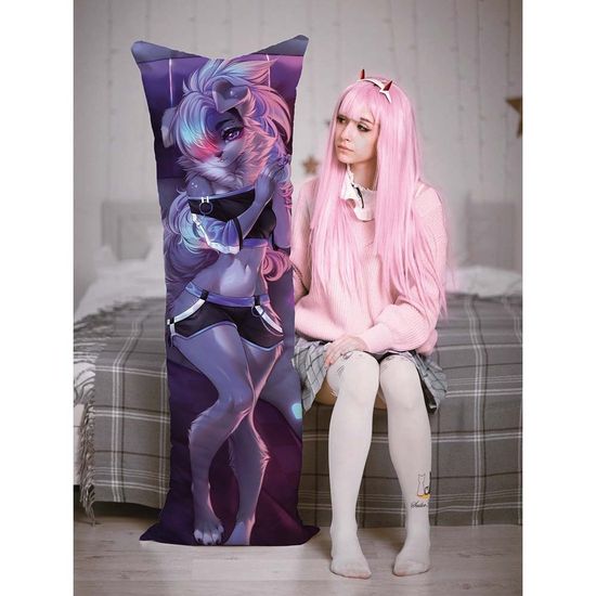 Дакимакура фурри Волк девочка арт. 1240