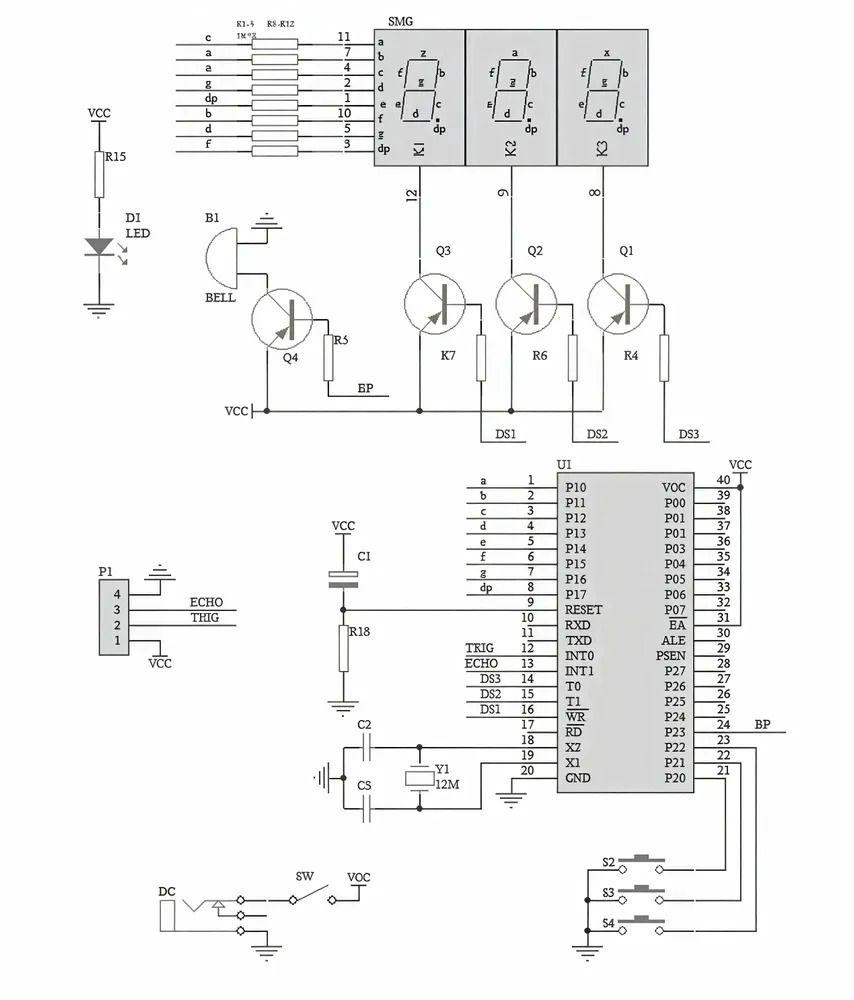 Набор для самостоятельной сборки и пайки (конструктор) &quot;Ультразвуковой (УЗ) измеритель расстояние &quot;