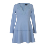 Приталенное мини-платье Ermanno Ermanno Scervino 41TAB26 с отделкой кружевом