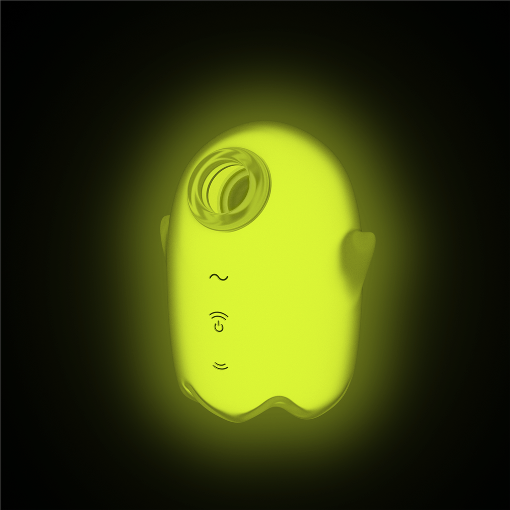 Светящийся вакуумный стимулятор Satisfyer Glowing Ghost, желтый