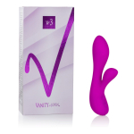 Перезаряжаемый фиолетовый вибромассажер Vr3 - 16,5 см. (Цвет: фиолетовый)