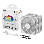 Вентилятор для корпуса ASUS TUF GAMING TR120 FAN ARGB WHITE 3IN1 120x120x28 AuraSync TR120-1/WT/3 IN