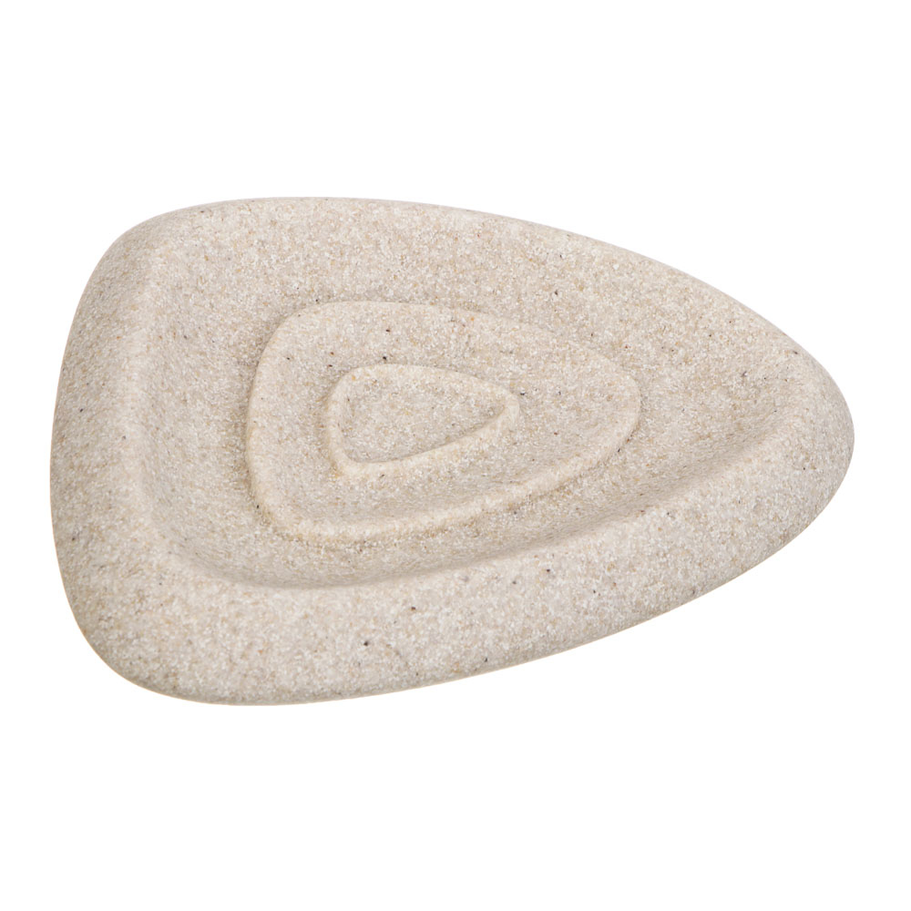 Мыльница тм VETTA Дюна, смола (полирезин), бежевый, 13,5x10,5x2,5см