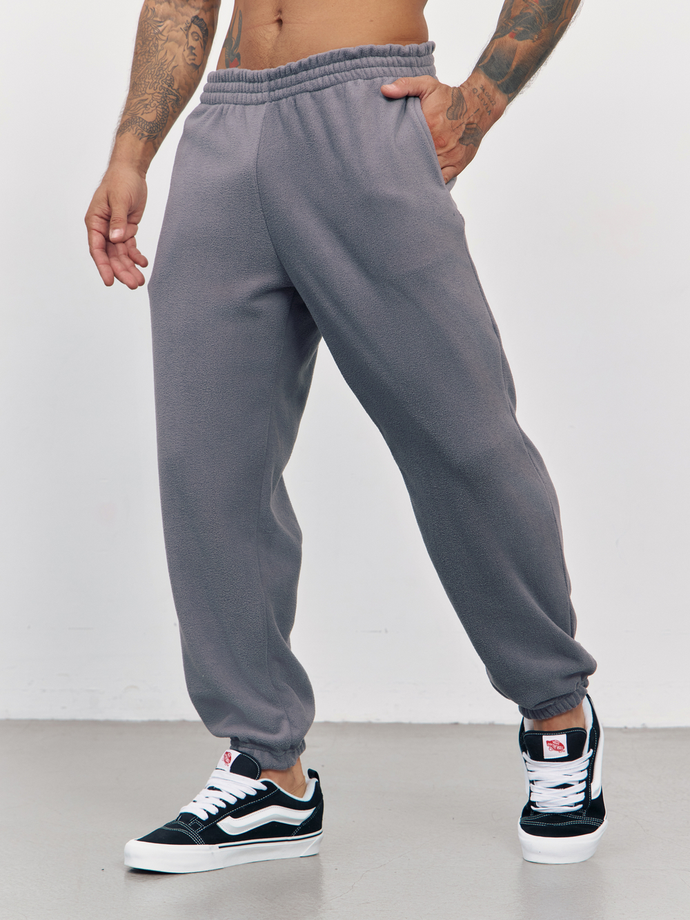 Брюки флисовые(серый)