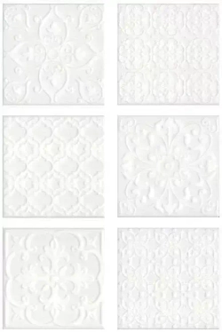 Плитка керамическая настенная Kerama Marazzi Суррей белый глянцевый 20x20см 22шт. (0,88 м2) для ванной, для кухни